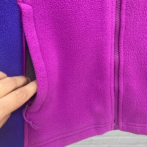 The North Face FlashDry Fleece Jacket Size S/P Full Zip Purple Pink Colorblock - Picture 12 of 16